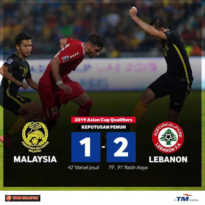 Live Streaming Malaysia vs Lubnan 13 Jun 2017 Kelayakan Piala Asia 2019