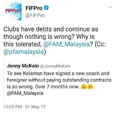 FIFPro Bela Nasib McKain, Mempersoalkan FAM Dan Membidas KAFA!