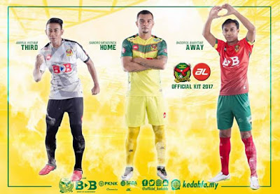 Senarai Jersi Pasukan Liga Malaysia 2017